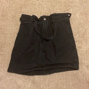 Ultra High Rise Black Hollister Skirt with Belt Like New